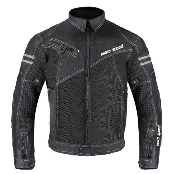 make speed 흑청 데님 오토바이 메쉬 자켓 84,500원