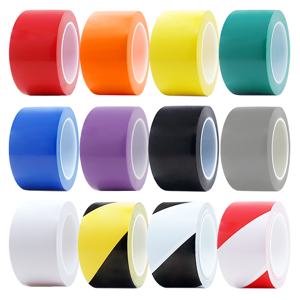 바닥 라인테이프 48mm X 30M PVC 12컬러 안전 경계 표시 동선 구획 2,500원