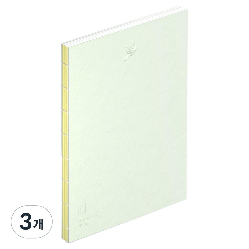 모트모트 데이브레이커 양장노트 A5 5mm 도트, 선샤인그린, 3개, 현재가 49,500원