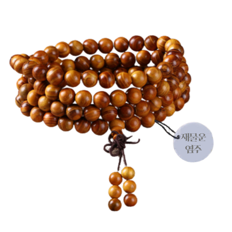 론조모니 재물운 소원성취 향나무 108염주 불교 용품, 현재가 9,500원