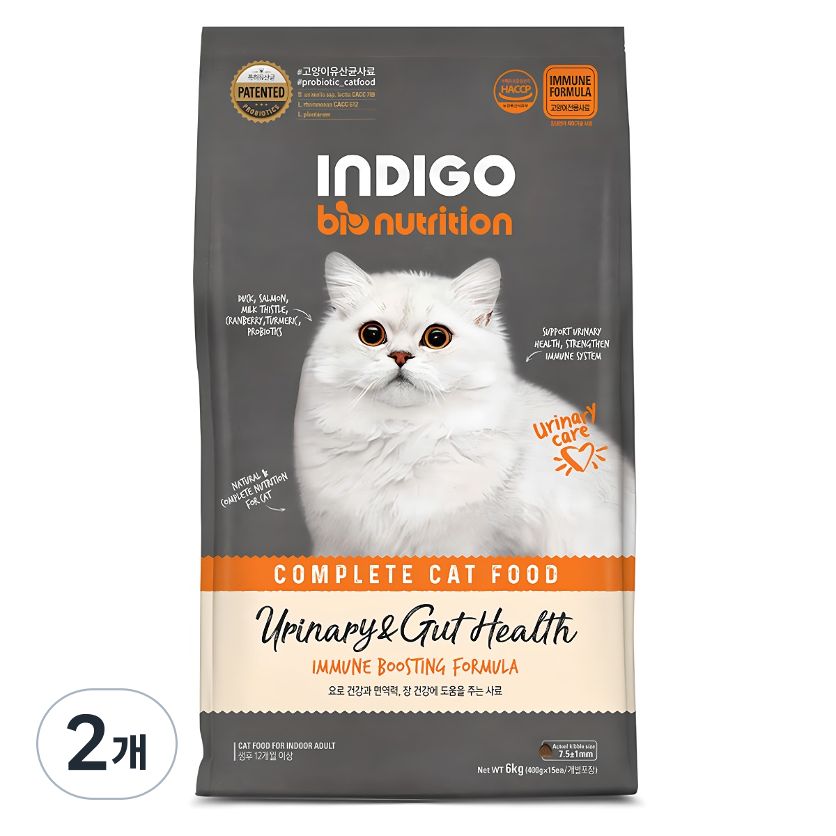 INDIGO 고양이 바이오뉴트리션 면역앤 기능성 사료 134,000원