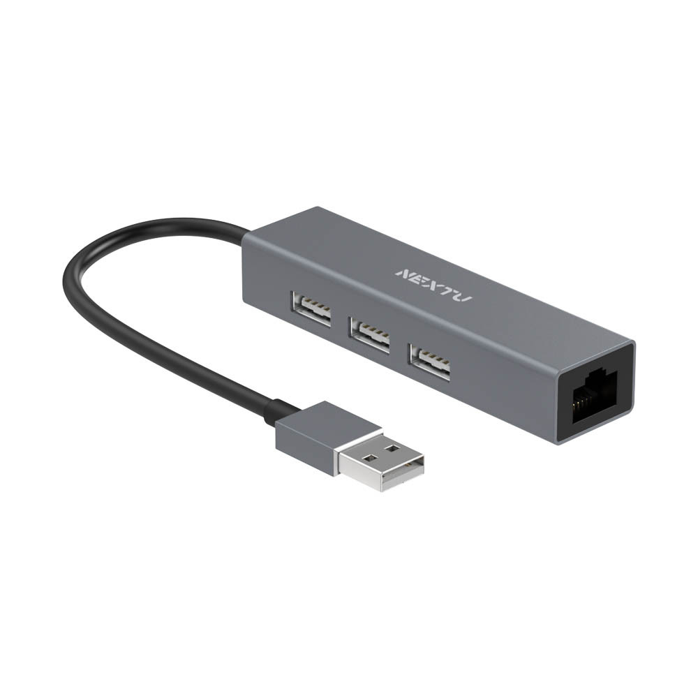 넥스트유 래마돈 UH133LAN USB2.0 100M 랜카드 3포트 USB허브 9,000원