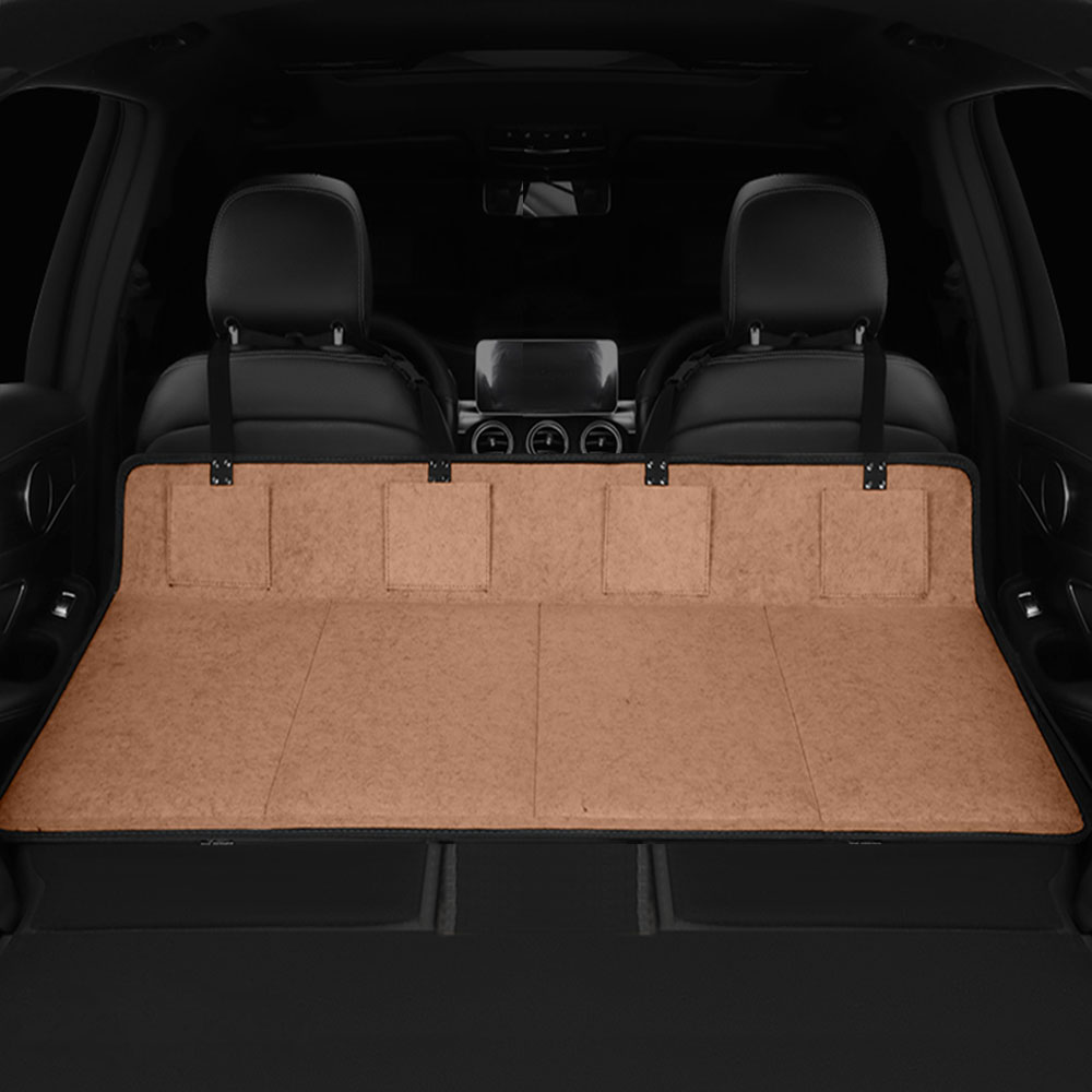 크로니클 차량용 뒷좌석 평탄화 캠핑 접이식 수납 매트 4포인트 L, 브라운, 컨텐츠 참조 38,000원