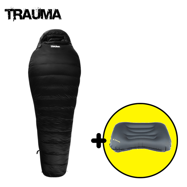 [트라우마] 레인저 1300 블랙 겨울 동계 오리털 덕다운 백패킹 침낭 361,000원