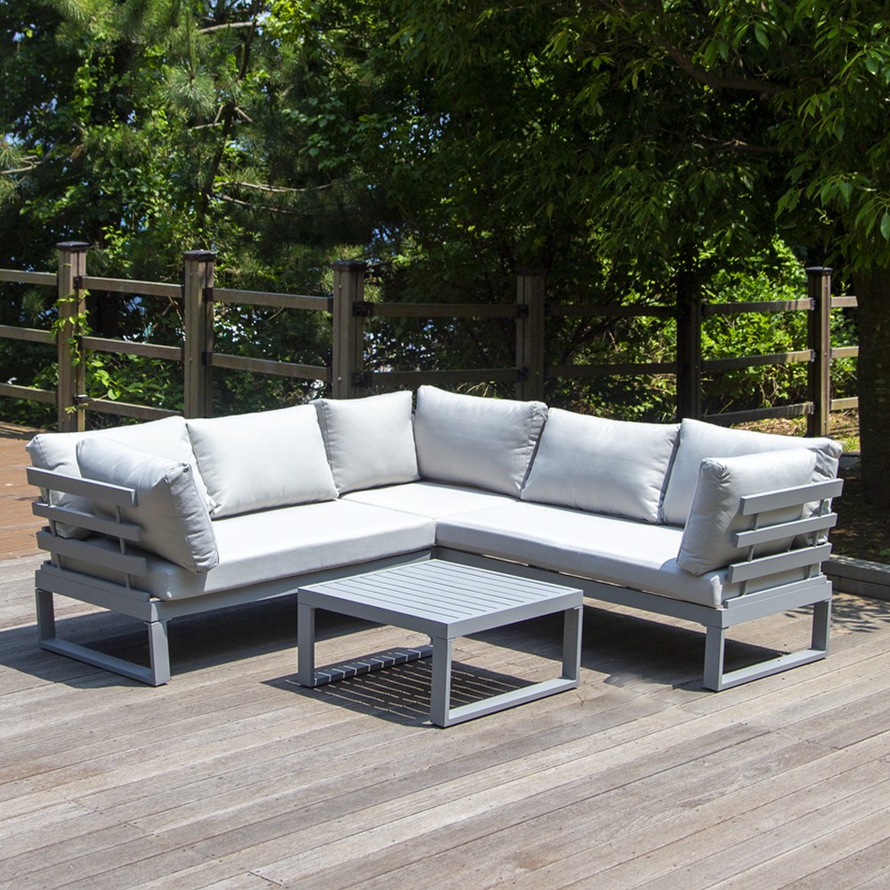 스탠다드 알루미늄 야외용 테라스 쇼파 야외 테이블세트 970,000원