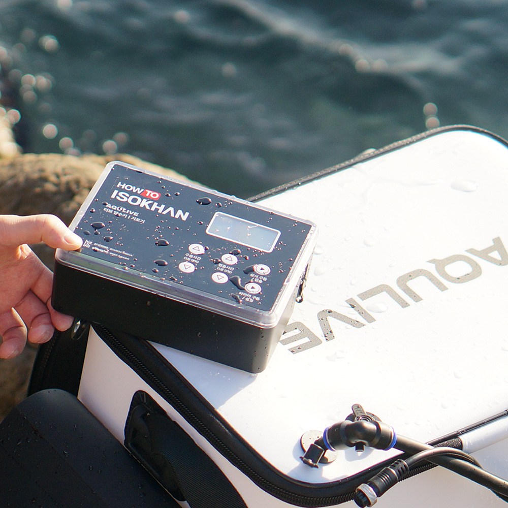 낚시 갯바위 양수기 기포기 휴대용 미니 하우투 수중 워터 펌프 모터 물펌프, 1개, 블랙, AQ001. 아쿠라이브 양수기 439,000원