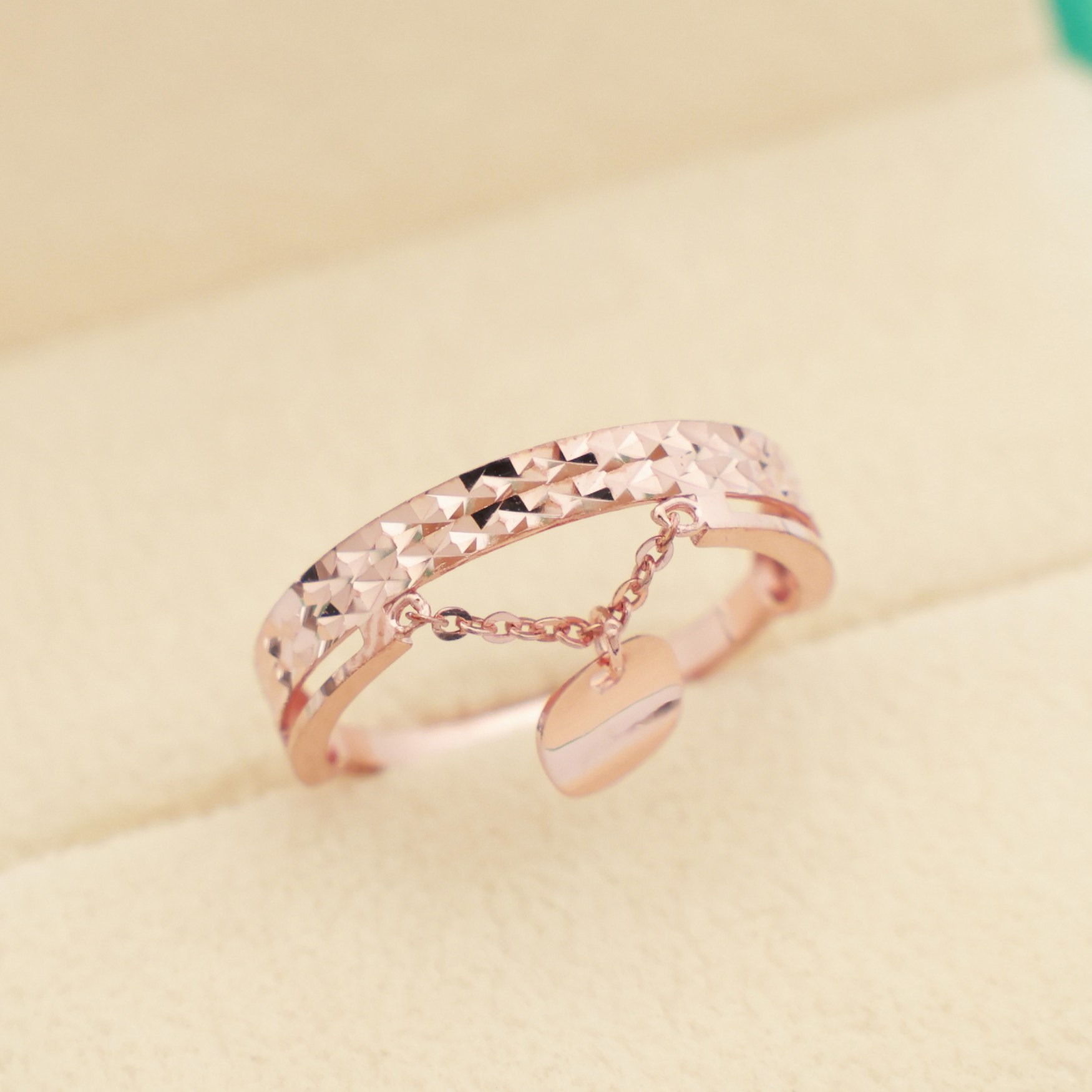 14k 18k 로즈골드 반지 컷팅 모녀 우정 행운 패션 심플 데일리 선물 레이어드(R291)체리스쥬얼리 386,710원