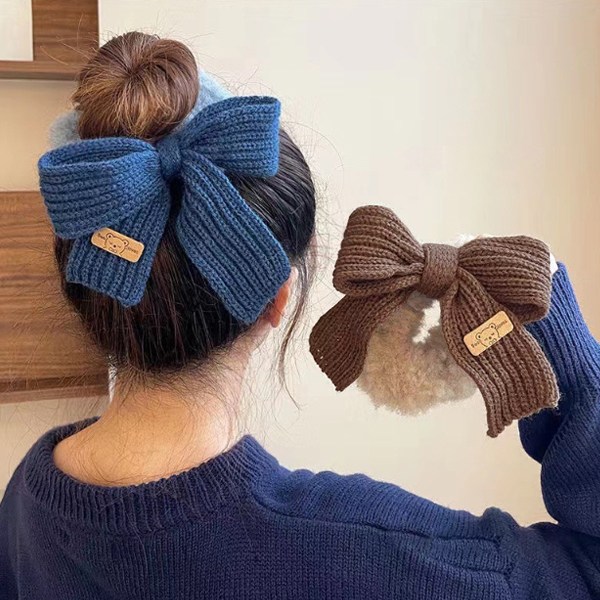 라일리 니트 빅리본 밍크 곱창밴드 2개세트 8,500원