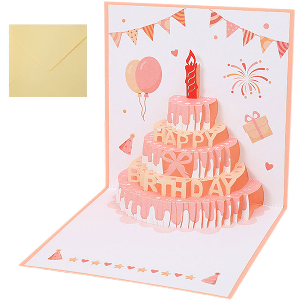 투데이리빙 생일 축하 녹음 카드 3D 입체 팝업 목소리 편지 선물 감사 초대 멜로디 미니 엽서 케익 케이크 토퍼 만들기 편지지 봉투 7,800원