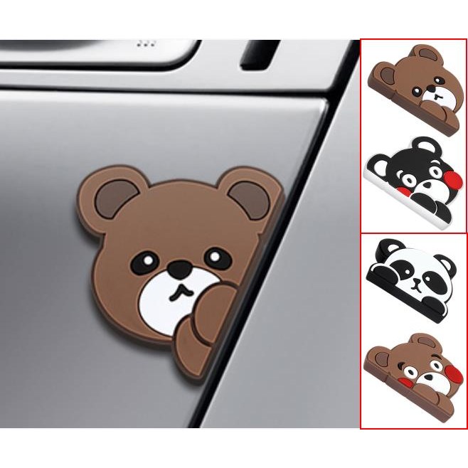 [국내생산] 자동차 문콕방지 차량용 애니멀 캐릭터 도어가드 4p 19,900원