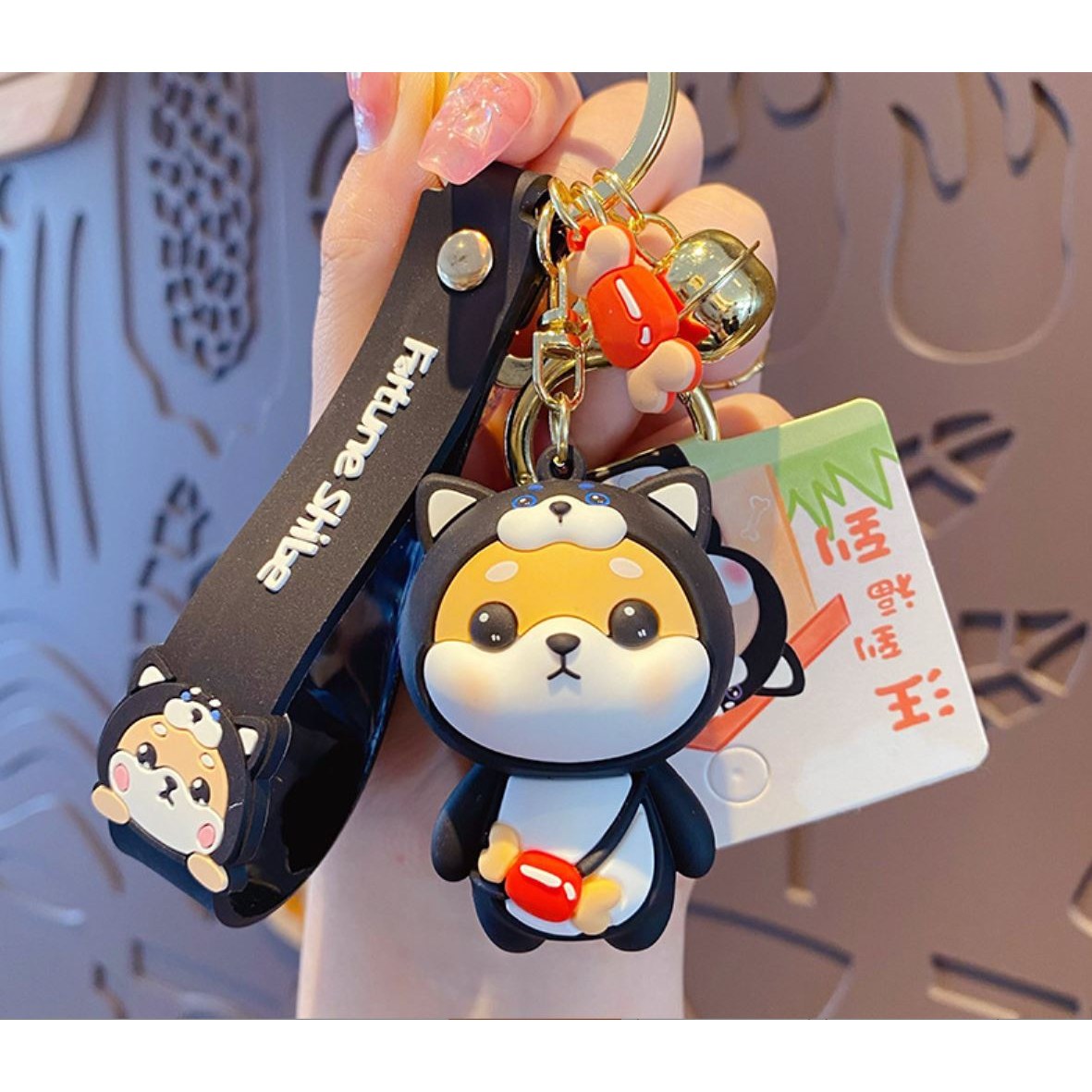 이카이즈 시바견 12띠키링 피규어 자동차 키홀더 가방고리 열쇠고리, 개띠, 1개 8,600원