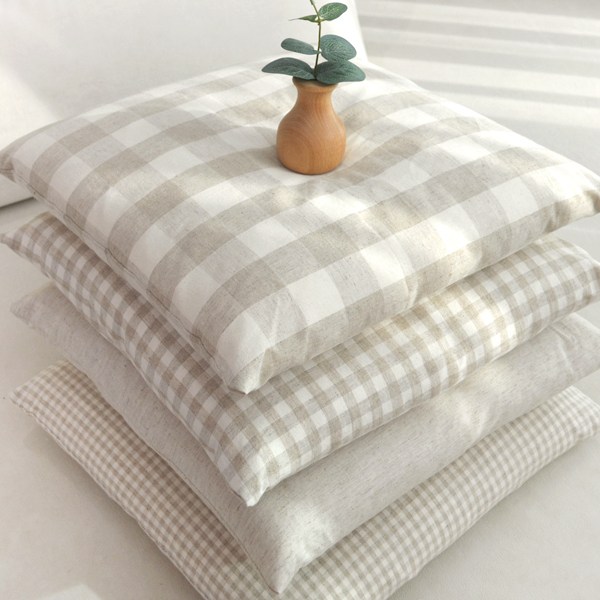 코튼데코 10종 체크방석 식탁 의자방석 쇼파방석 좌식방석 방석커버 카페방석 3,000원