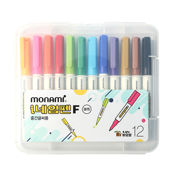 모나미 바오밥 12색 네임펜 F 중간글씨용 신학기준비물 학습준비물 11,900원
