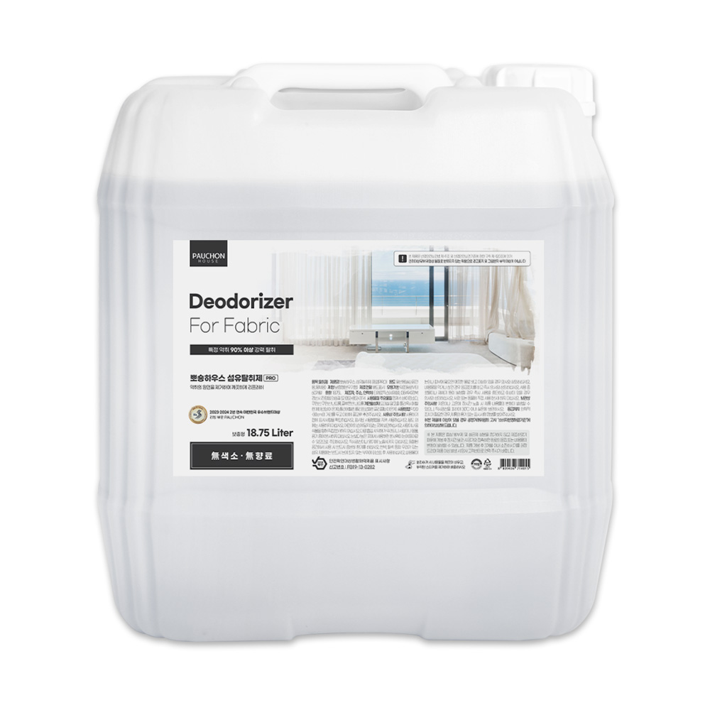 뽀숑하우스 섬유탈취제 대용량 18.75L 5가지향 업소용 숙박시설 침구 땀냄새 화장실 악취제거 강력탈취 32,380원