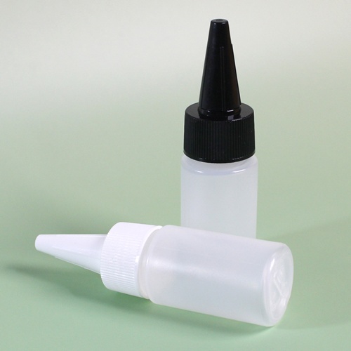 뾰족 플라스틱 공병 20ml 원색 불투명 ( 캡 선택 ), 1개 500원