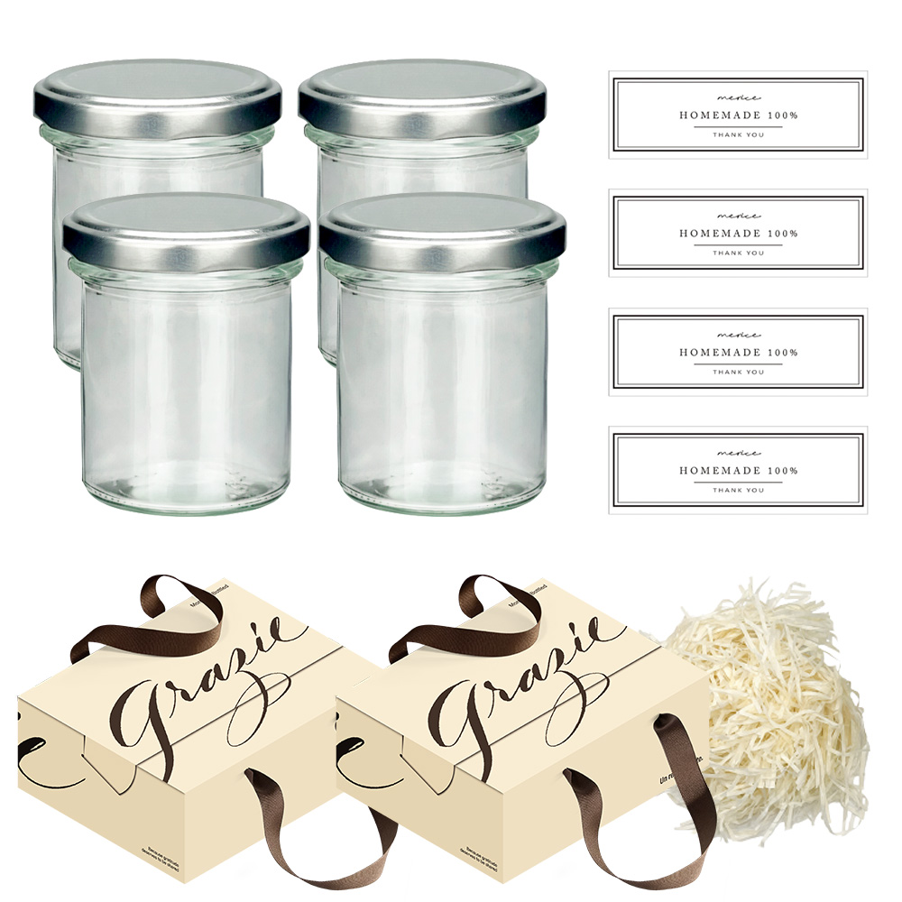 미르코리아 [3분완성] 초콜릿 젤리 소분 포장 용기 미니티 120ml 유리병4개 DIY 패키지 감성 선물상자 22,100원