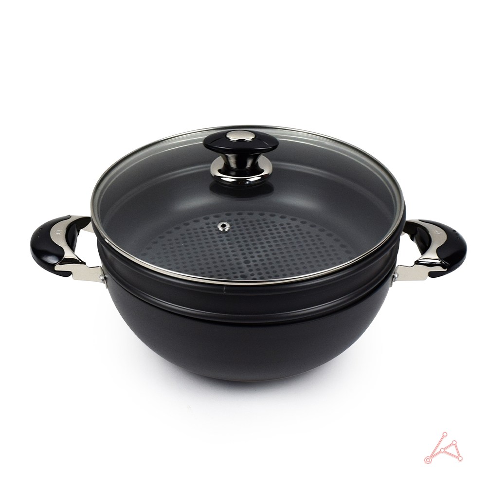 깔끔하고 실용적인 블랙 양수 찜솥, 1개, 38.5cm 60,300원