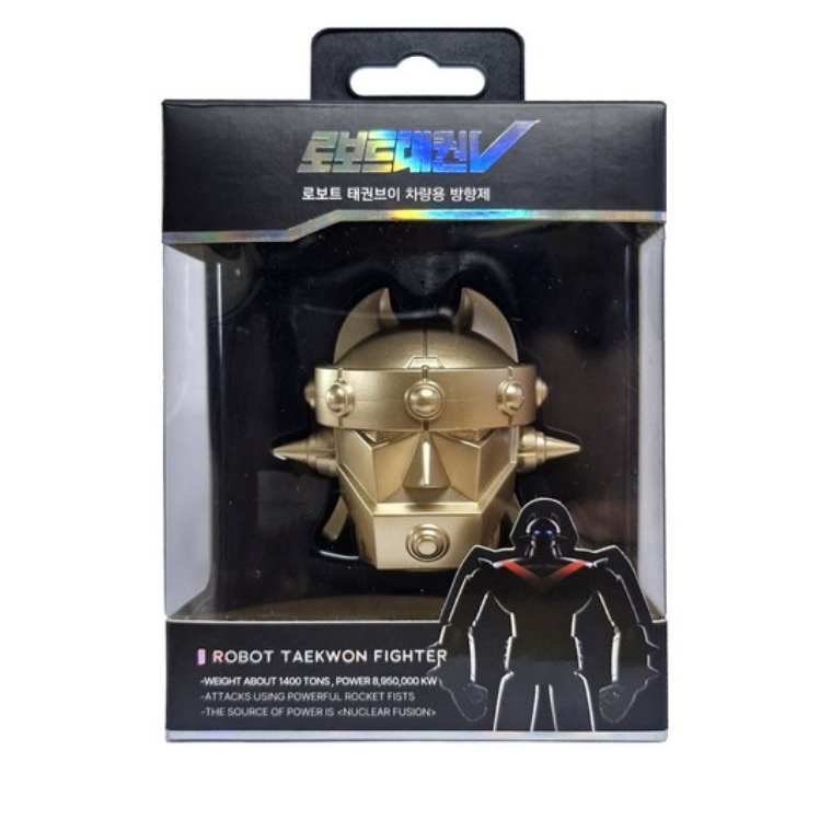 뭉구카 TAEKWON V Gold 로보트 태권V 송풍구형 차량용 방향제 골드 리필2개 헤븐리오션,서윗베리 차량 디퓨저 29,000원