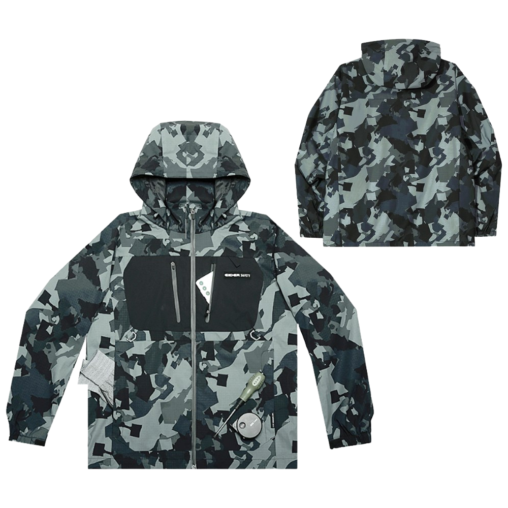 EIDER SAFETY 발수 가공 기능성 웨어 후드 자켓 JK-S2301 (Black) 152,000원