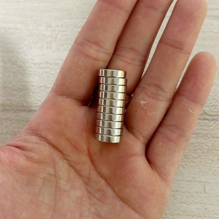 D12*3T 네오디움 원형자석 ND 지름 12mm x 두께 3mm [유리], 10개 13,200원