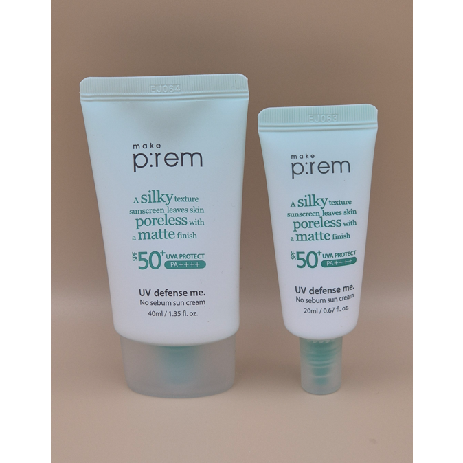 메이크프렘 유브이 디펜스 미 노 세범 선크림 SPF50+ PA++++ 14,200원
