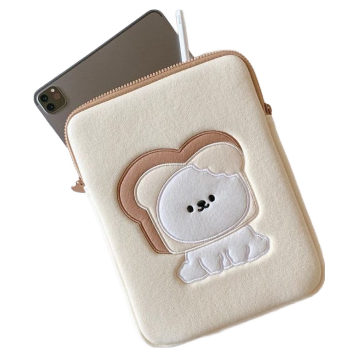 하이뽀 포근한 감성! 빵 모양 귀여운 강아지 노트북/태블릿 파우치 11,900원