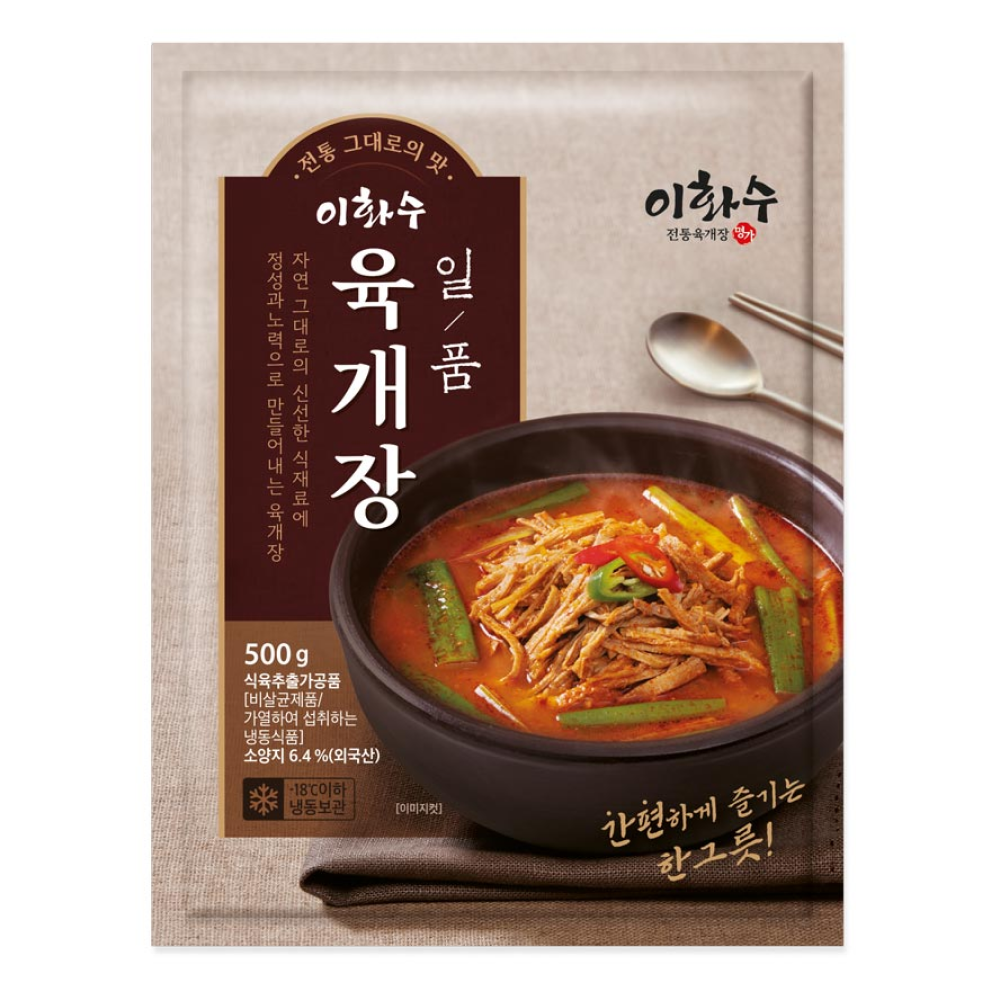 이화수 일품 고기많은 대파 육개장 파개장 푸짐한 건더기 500g 10팩, 500g, 10개 62,900원