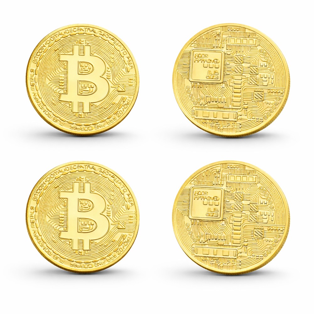 클라이트 비트코인 기념주화 4개 비트코인 모형 기념주화 양면 자석 볼마커 5,390원