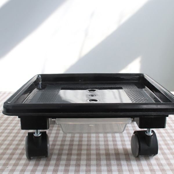 모리앤 베스트하우스 우레탄바퀴 이동식 화분받침대 정사각, 블랙 14,400원