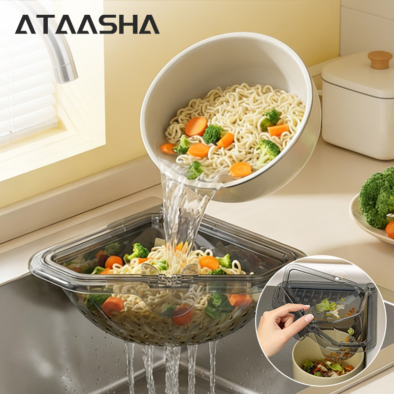 Ataasha 싱크대 음식물 거치대 원클릭 자석 음식물 거름망 자석 삼각 배수대, 현재가 5,510원