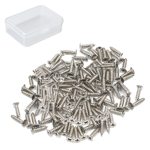 OON 접시머리 탄소강 니켈 도금 십자 나사 실버 200p, 1개 5,900원