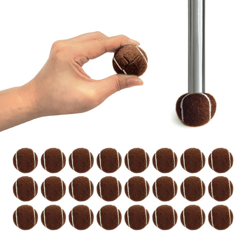 미니 테니스공 얇은 의자 다리커버 발커버, 24개, 진브라운 17,500원