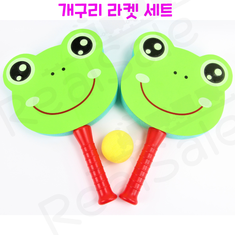 리얼세일(Realsale) 개구리 라켓 세트/개구리라켓/라켓세트/스펀지라켓/안전한라켓/스포츠용품, 개구리, 36개 90,010원