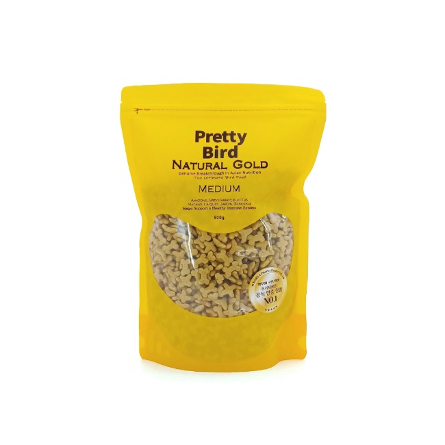 프리티버드 네츄럴골드 중대형 앵무새 펠렛 먹이 사료, 2kg, 1개 49,500원