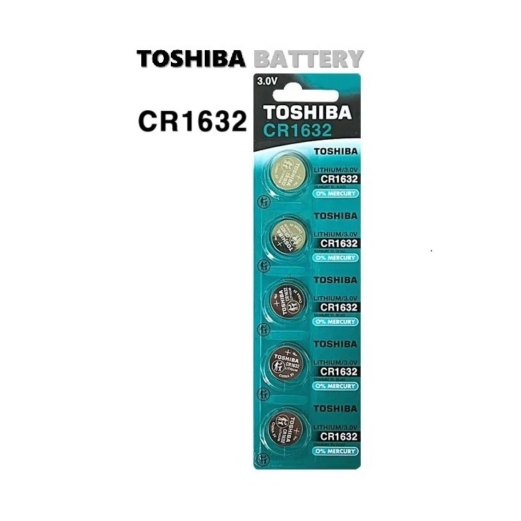 도시바 CR1632 리튬건전지 3V (5개입) 리모컨키배터리 "오후3시이전 주문시 당일발송" 6,250원