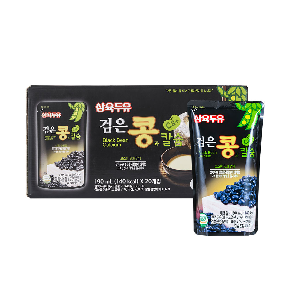 삼육두유 검은콩 앤 칼슘 파우치, 190ml, 20개 10,530원