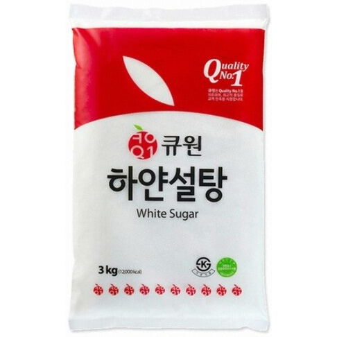 큐원 하얀 설탕, 3kg, 14개 91,600원