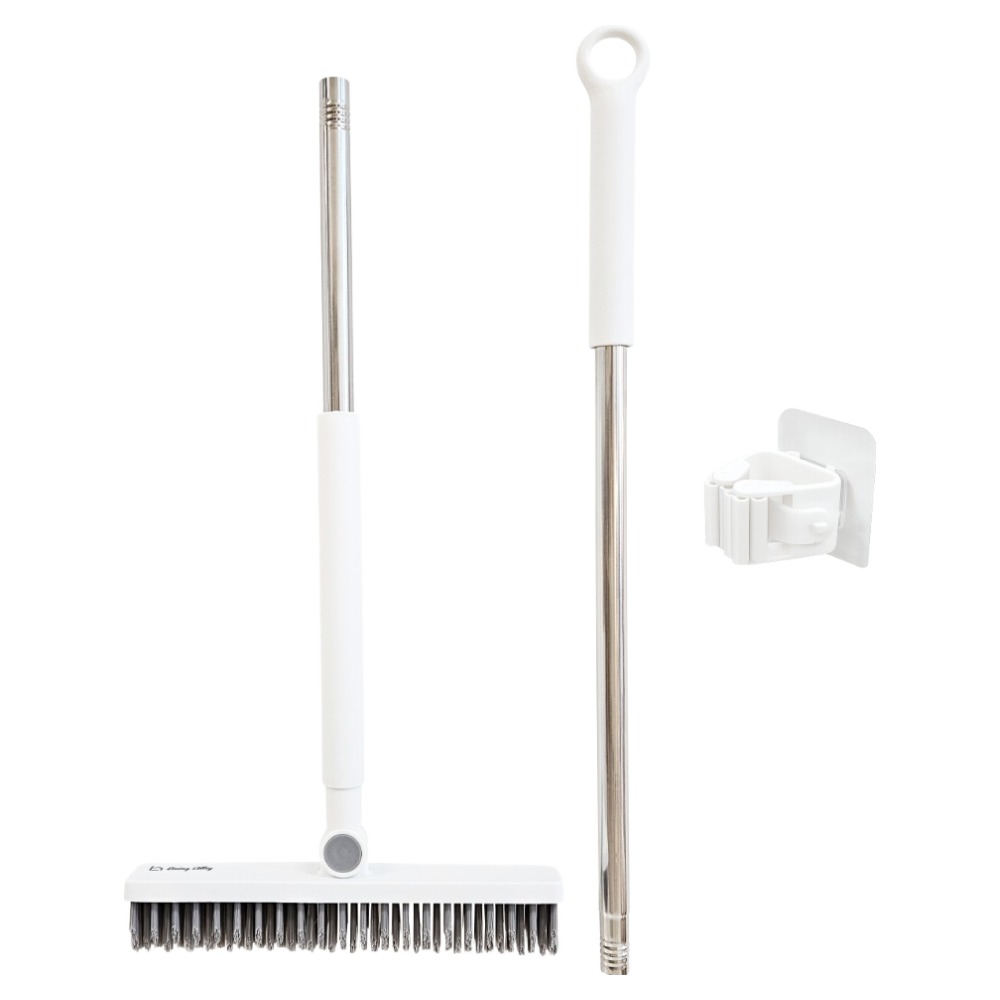 리빙앨리 화장실 모서리 틈새 욕실 베란다 v자 청소솔 바닥 밀대 청소브러시 3in1 스퀴지, 화이트, 1개 8,900원