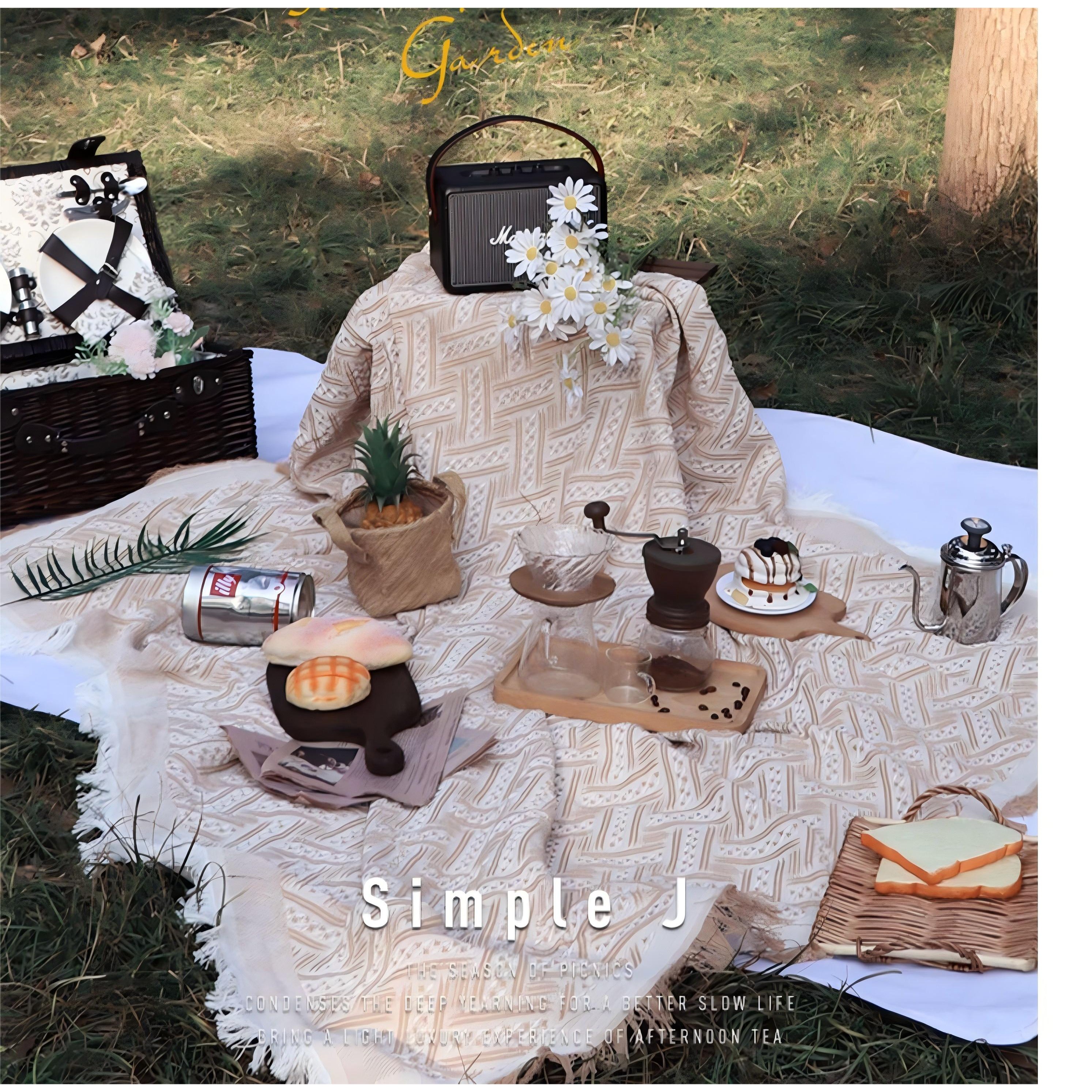 피크닉매트 캠핑매트돗자리 도톰한 프렌치 돗자리, 브라운색 15,800원