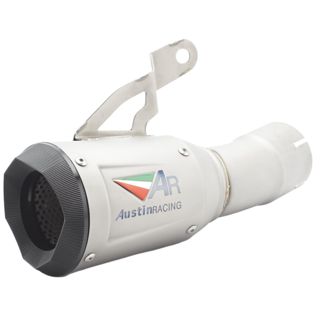 S1000RR 배기 머플러 중통 일체형 AR 스티커 스트레이트 타입 스테인리스 바디 블랙 엔드캔 ESRR05, 1개 97,000원