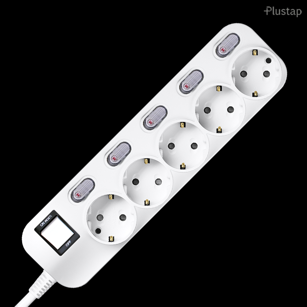 대성 플러스탭 국산 개별스위치 절전 고전압 고용량 멀티탭 5구 16A 250V 19,300원