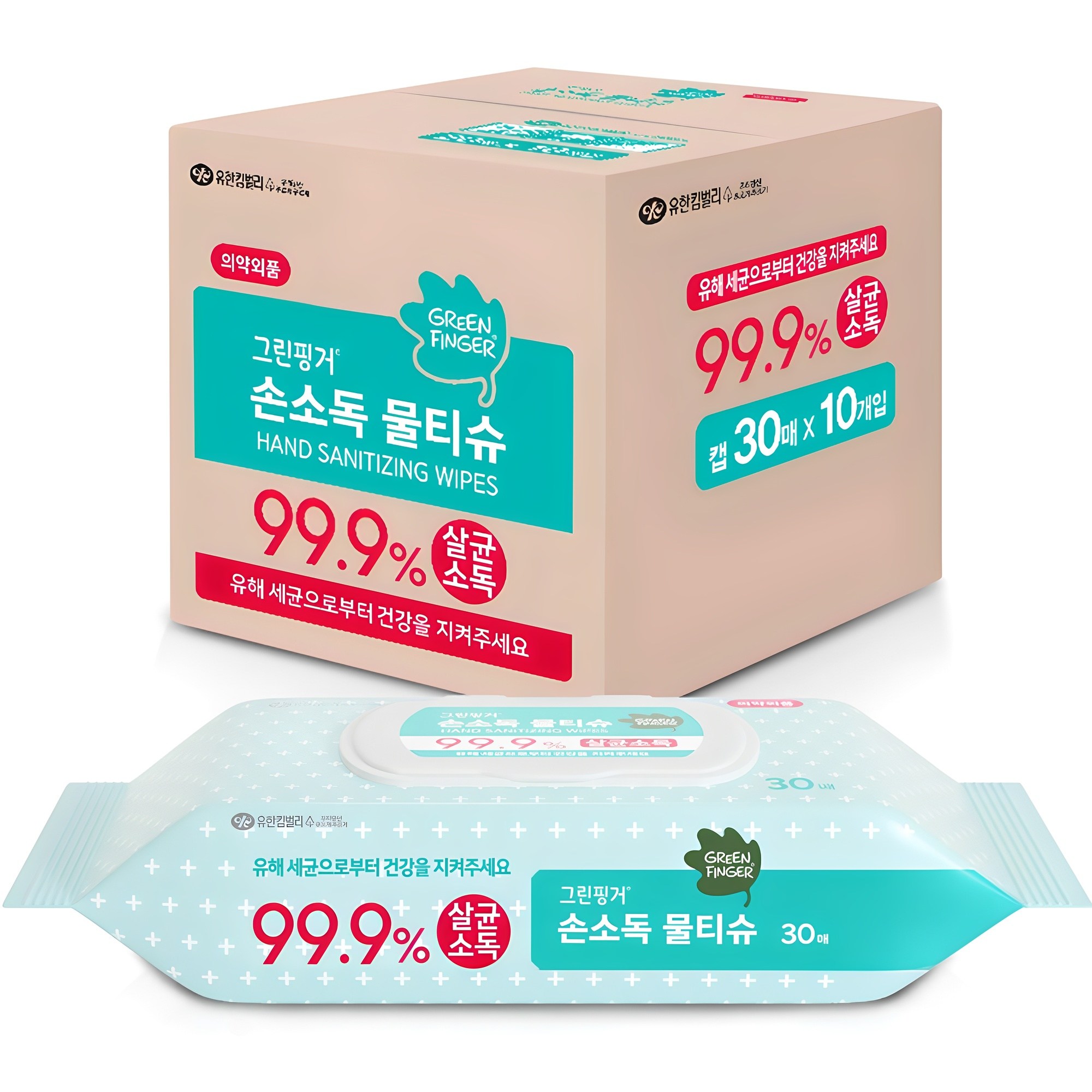 그린핑거 손소독 물티슈 캡형 18,300원