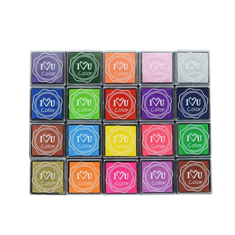 꾸꾸까까 20색상 스탬프 잉크패드 세트, 상세 설명 참조, 1세트 9,310원