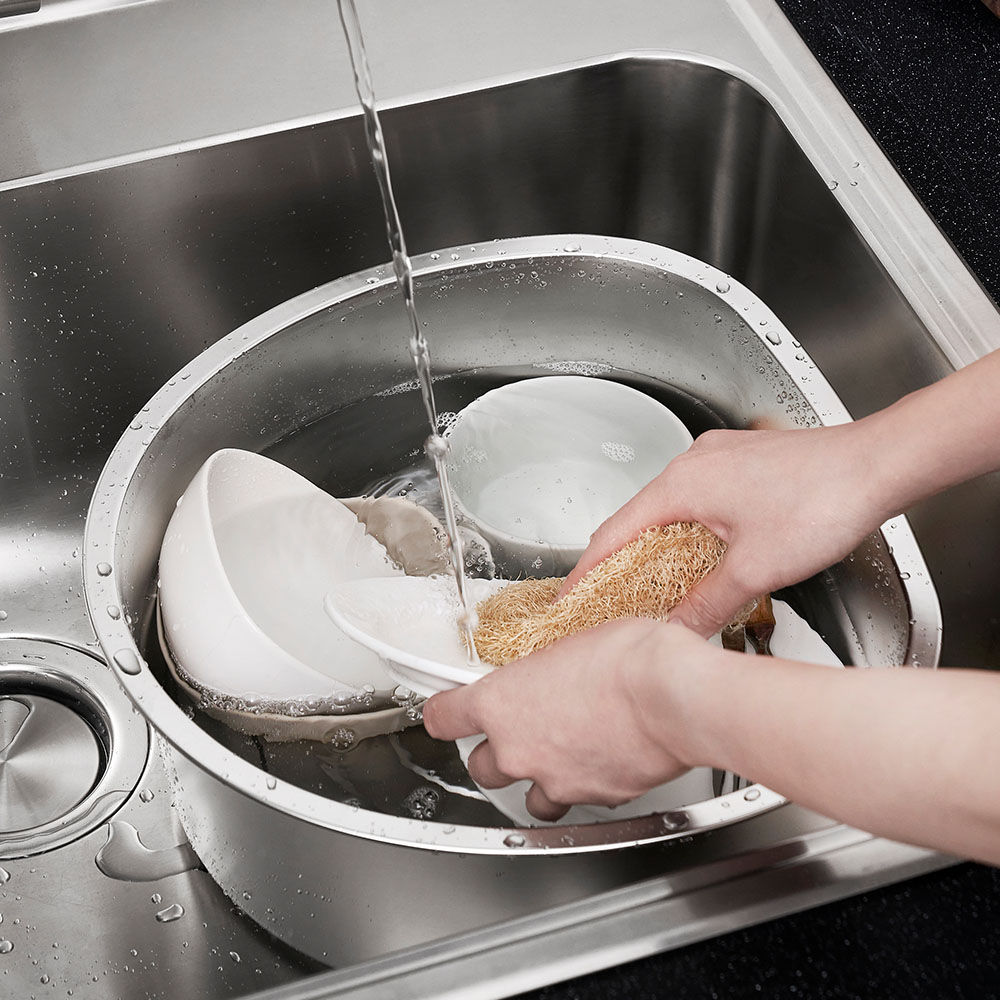 키친아트 연마제 없는 올스텐 설거지통 반원형 8L 16,800원