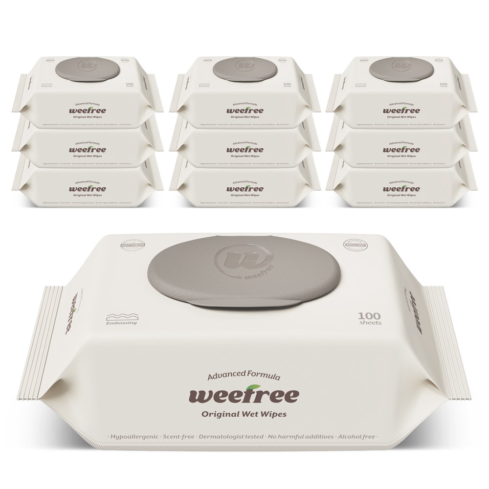 위프리 제로 그레이 엠보싱 아기물티슈, 10개, 100매, 55g 13,900원