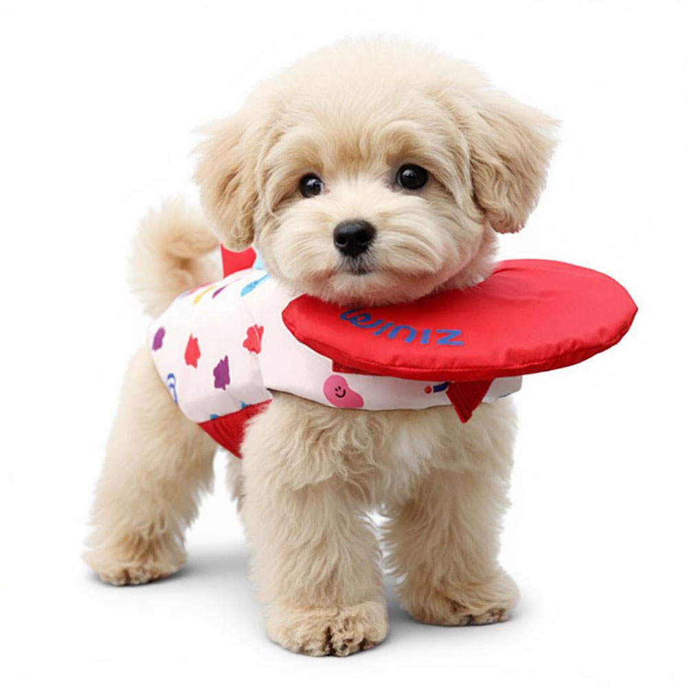 위니즈 젤리빈 펫 구명조끼 강아지 물놀이 턱받이, 젤리빈(레드), 1개 35,860원