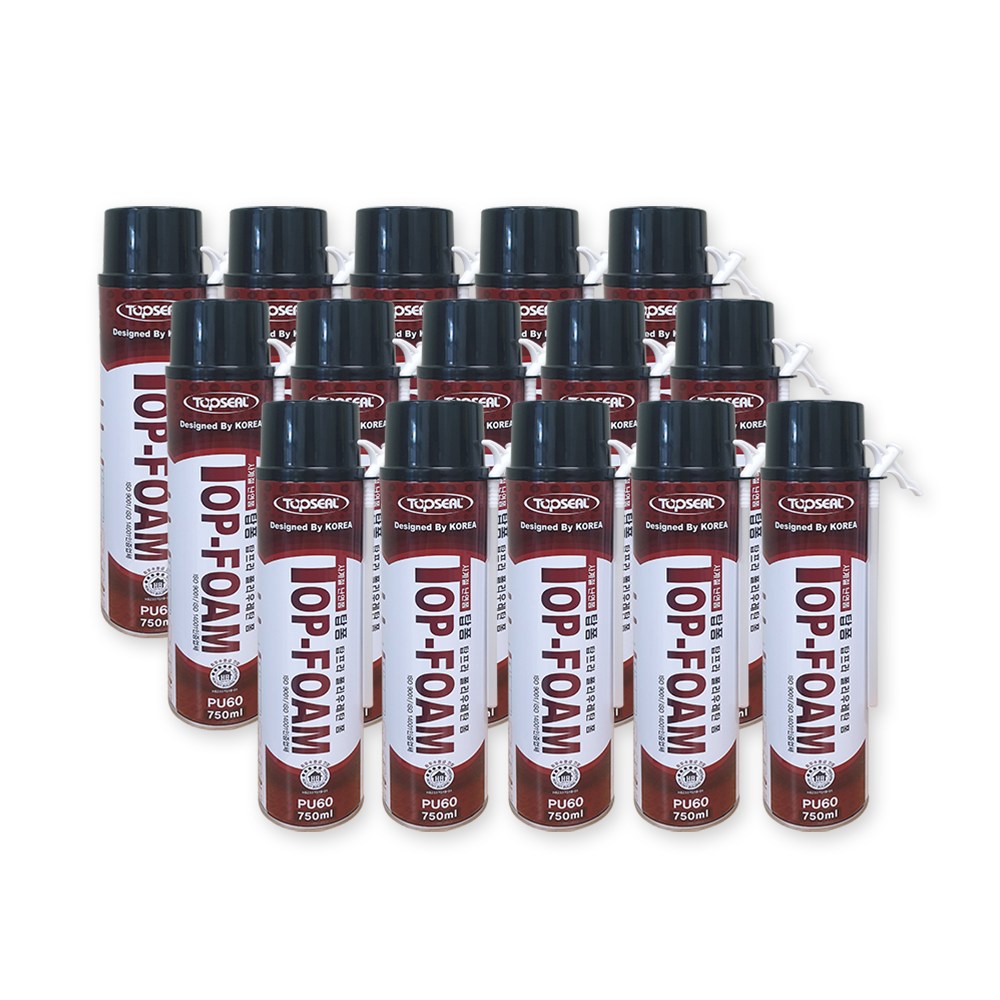 탑씰 탑프라 탑폼 우레탄폼 PU60 750ml  (스트로우형) 세트(15개) 53,700원
