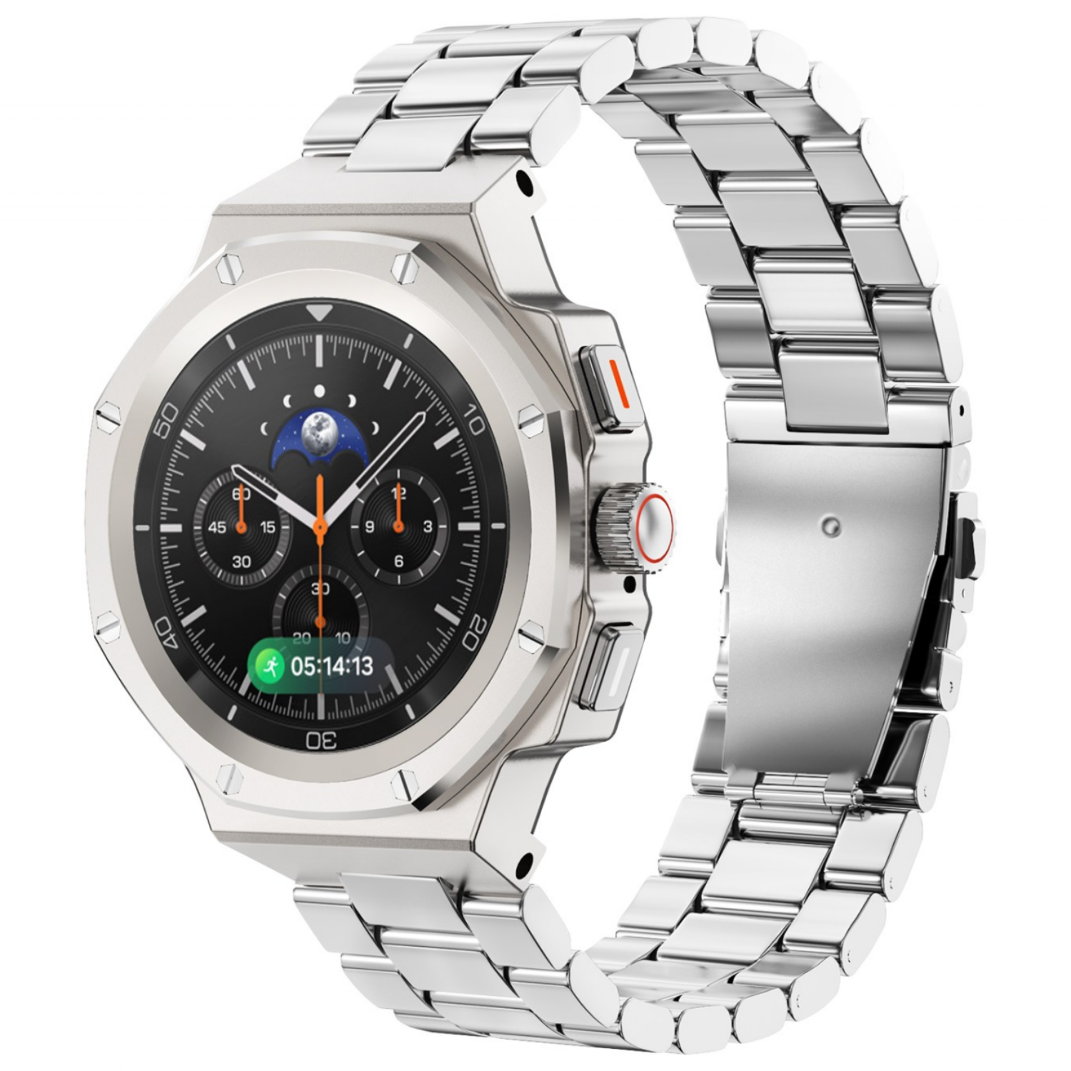 삼성 갤럭시워치8/워치8 클래식 호환 일체형 알루미늄 합금 케이스 스테인리스 메탈 밴드 풀커버 보호 스트랩 세트 40/44/46mm 97,700원