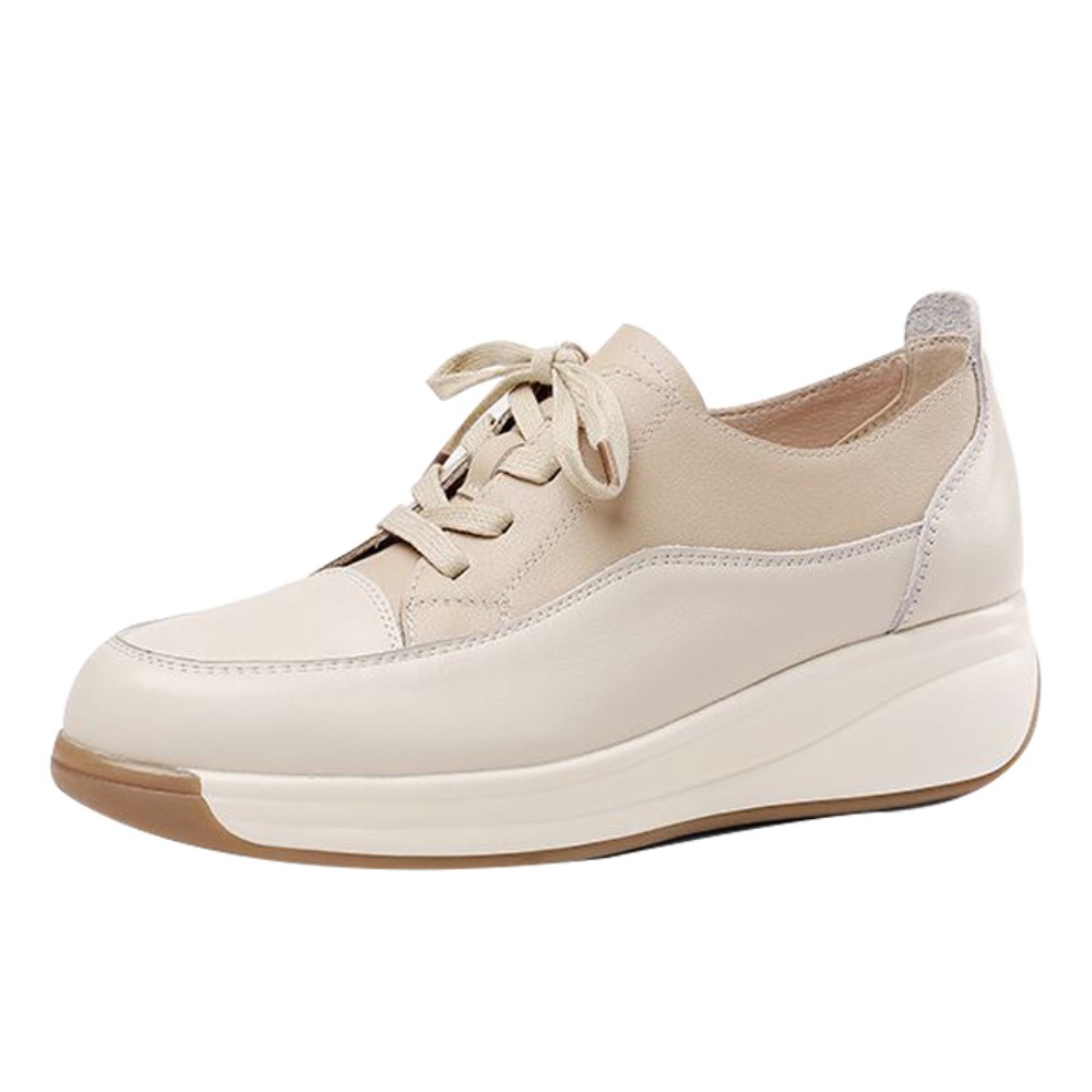 피카소 폭신한 키높이 수제 소가죽 끈 배색 스니커즈 컴포트화 34,900원