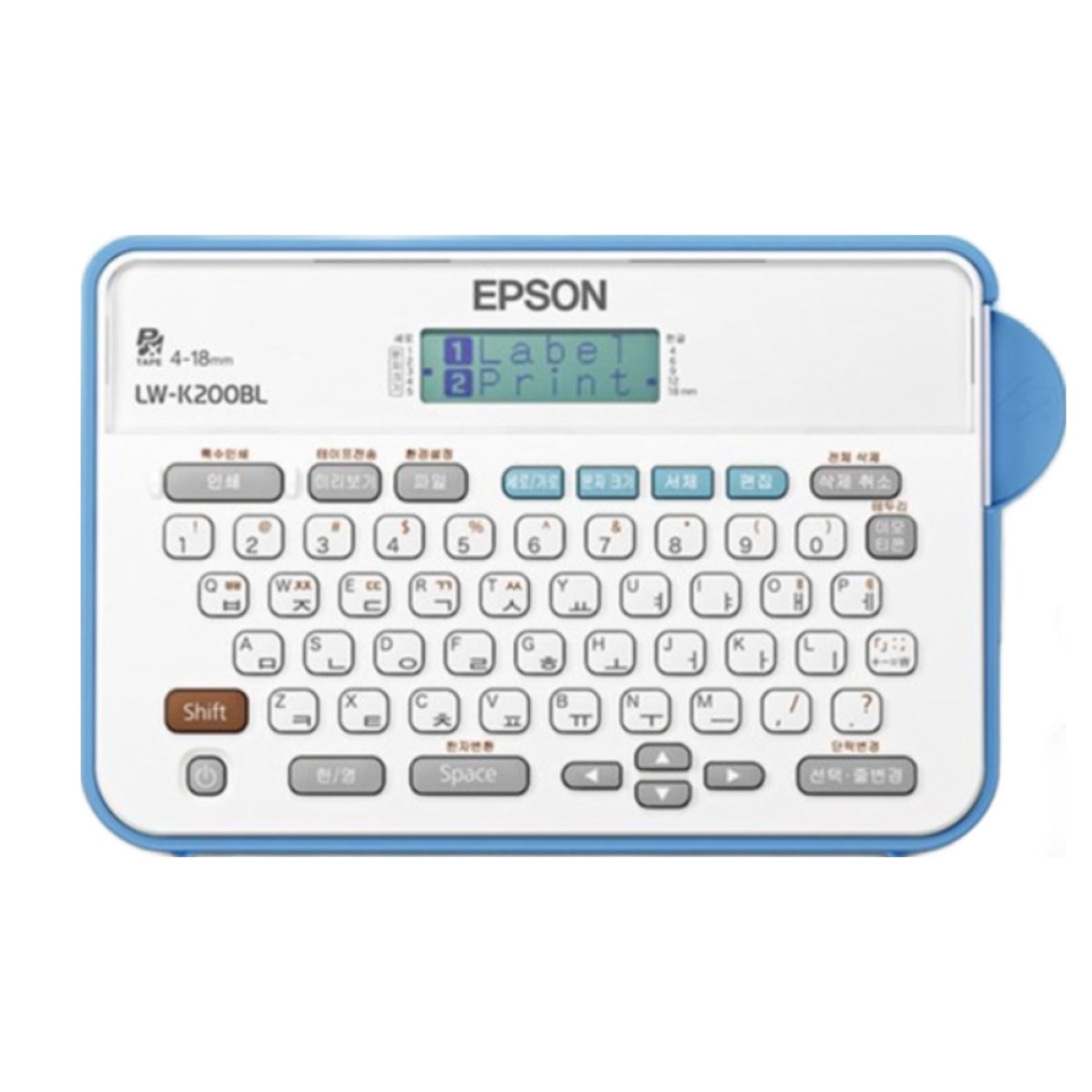 엡손 LW-K200BL 라벨프린터 12mm 라벨테이프 증정, 1개, LW-K200BL,사은품SS12KW(흰색용지검정글자) 75,000원